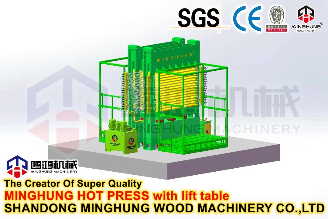 Woodworking Machinery Melamine Plywood Furniture Hydraulic Hot Press Machine