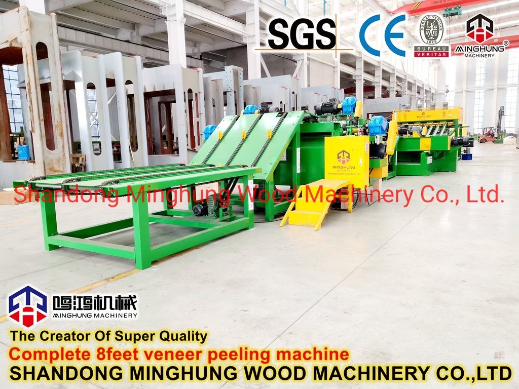 CNC Wood Veneer Core Spindless Rotary Peeling Lathe for Plywood