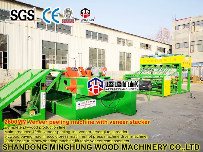 CNC 2700mm Veneer Rotary Machine for Wood Veneer Factory