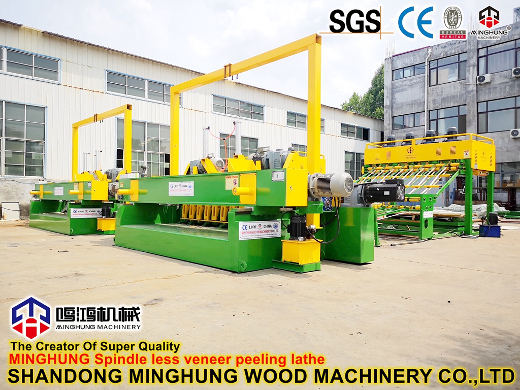 Spindleless Strong Plywood Veneer Peeling Machine with Servo Motor