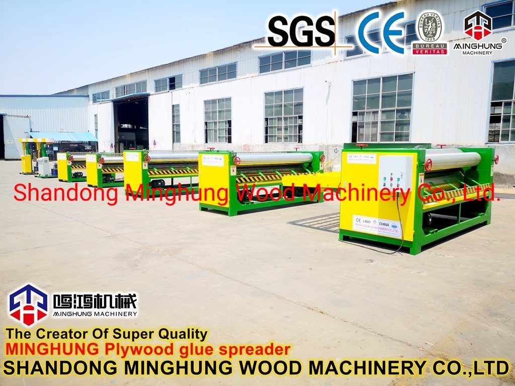Four Rollers Plywood Glue Spreader for Plywood Production