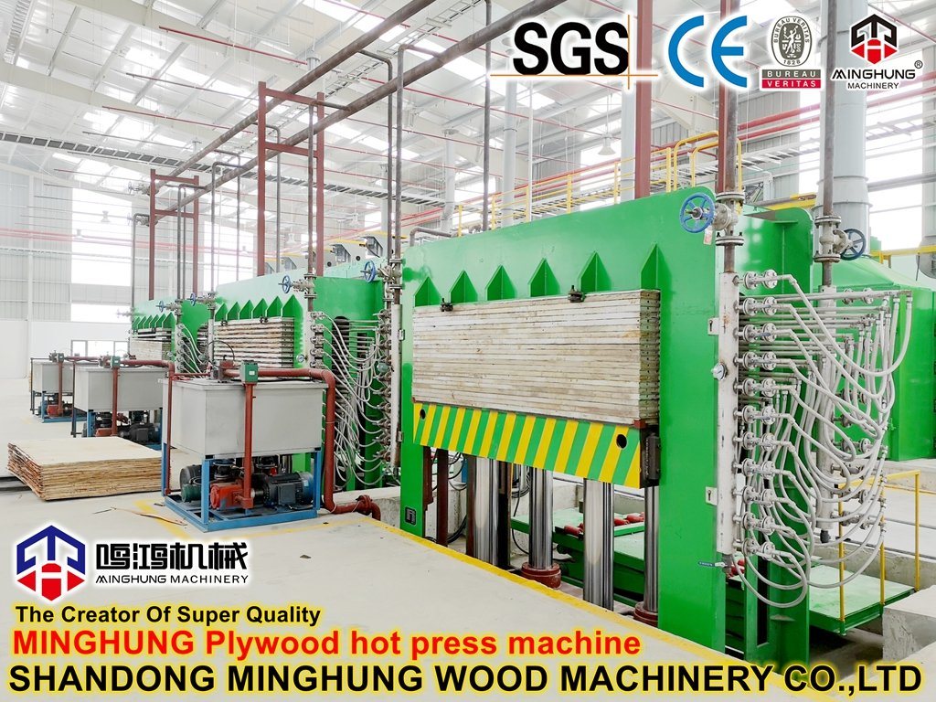 Veneer Core Melamine Plywood Hot Press