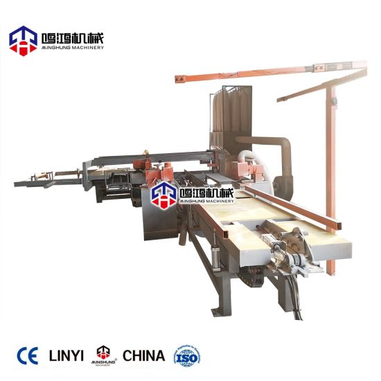 Automatic Plywood Edge Trimming Saw with Infrared Guide