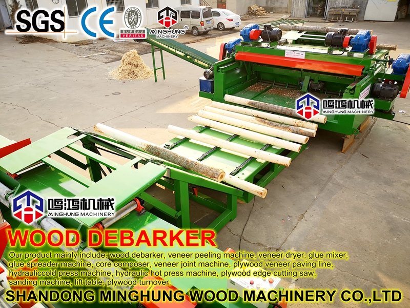 2700mm Wood Log Debarker with Crasher