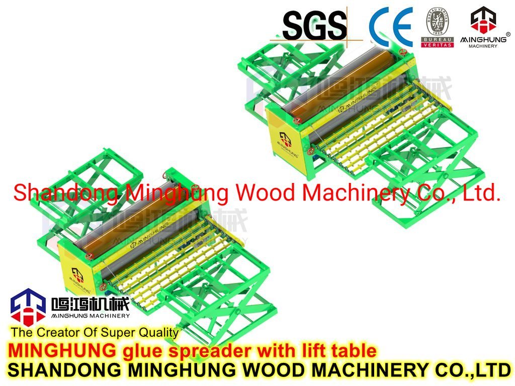 Factory Sale 4feet Woodworking Roller Glue Spreader for Applied Veneered Plywood