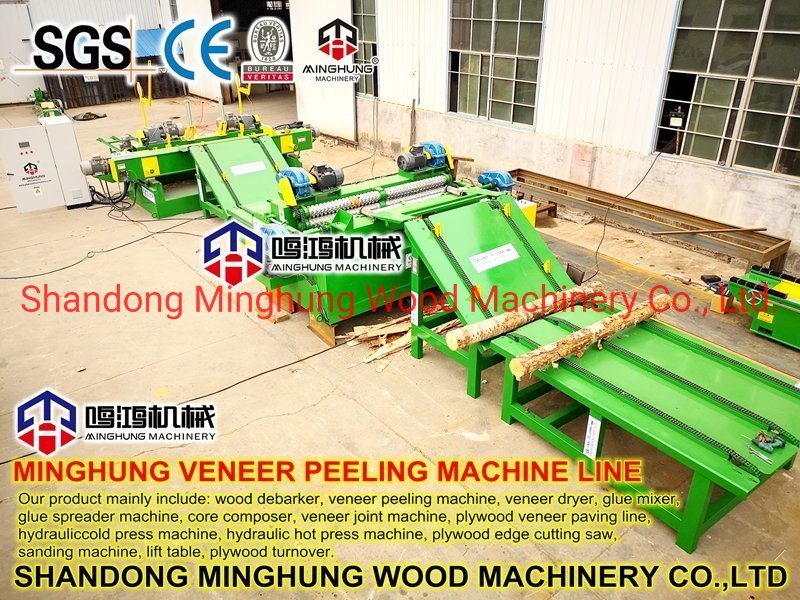 Wood Veneer Peeling Machine for Veneer Sheets Peeling Line