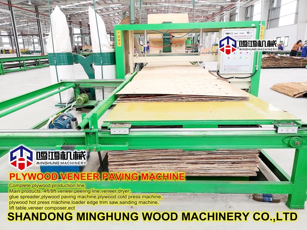 High Efficiency Plywood Machine Factory Veneer Paving Machine