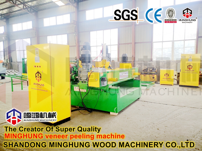 Rotary Cut Veneer Manufacturing Machine for Core Veneer Sheets