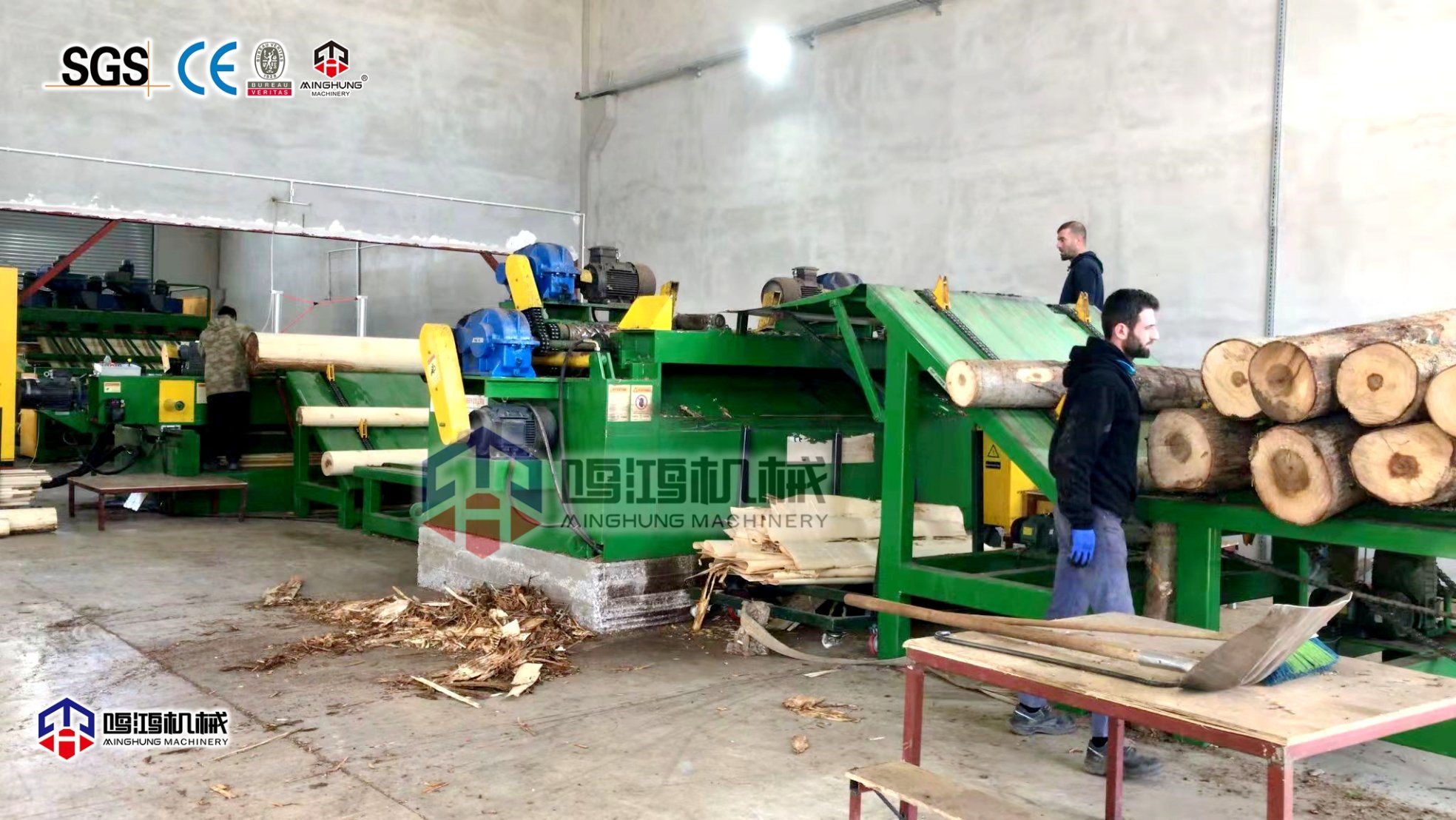 Log Peeling Machine Wood Veneer Machine