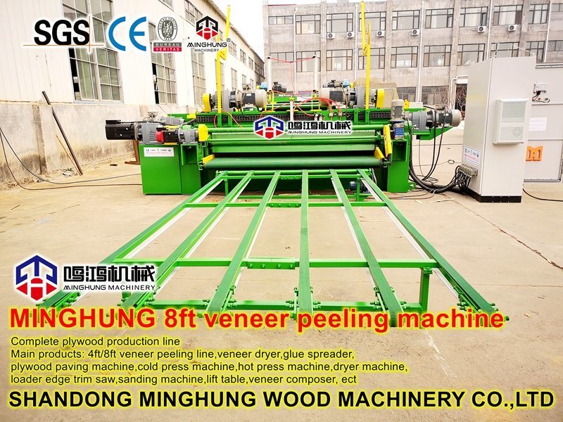 8feet Wood Processing Peeling Machine to Make Furniture Veneer