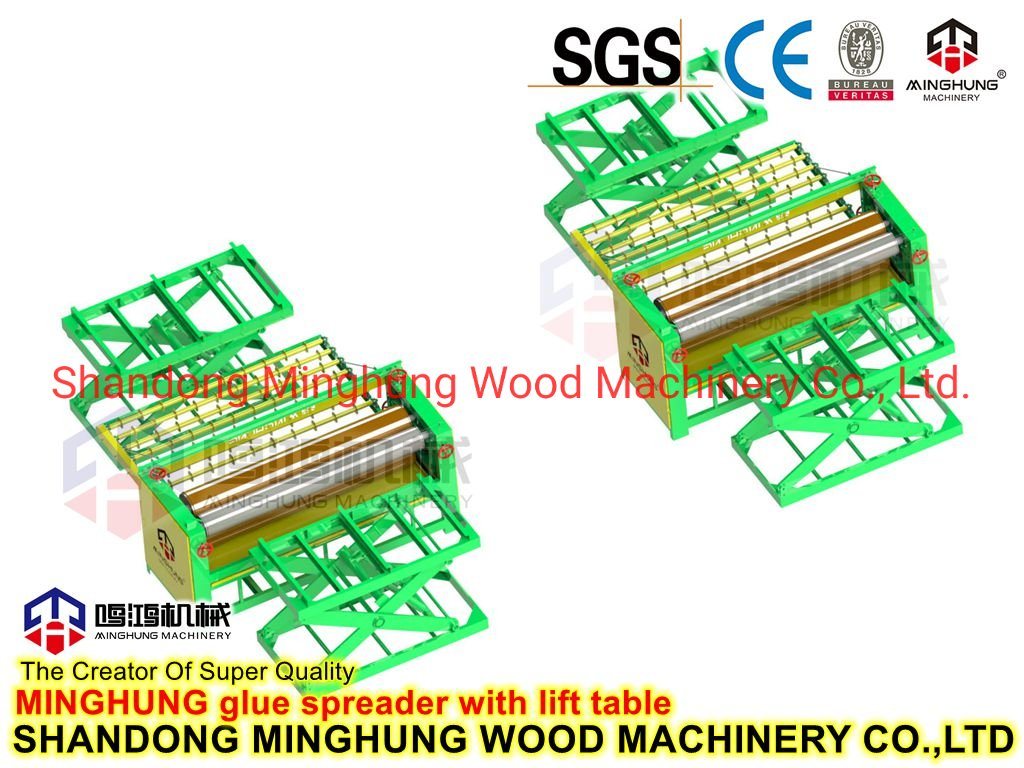 Veneer Plywood Rubber Roller Glue Spreader Machine