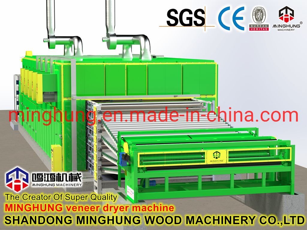 20m 2 Deck Veneer Roller Dryer 1m3/H