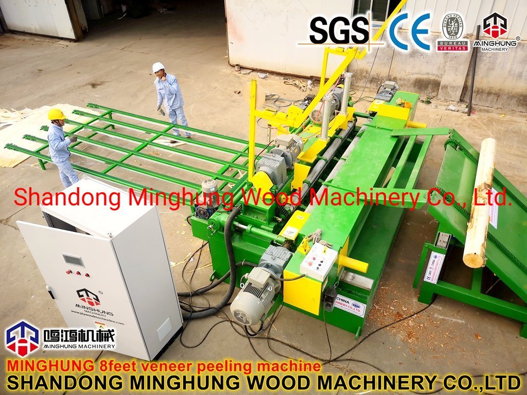 Rotary Slicing Machine for Thin Sheets of Wood